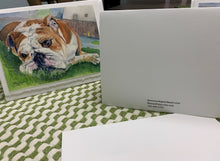 Load image into Gallery viewer, Pet Dog, Bulldog Greeting Card, "Sadie"