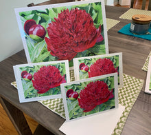 Load image into Gallery viewer, Red Peony Print, "Christy's Peony"