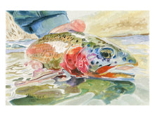 Load image into Gallery viewer, Rainbow Trout, "Swimming Rainbow" Print