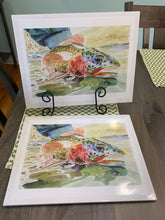 Load image into Gallery viewer, Rainbow Trout, "Swimming Rainbow" Print