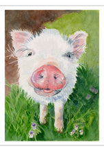 Load image into Gallery viewer, Piglet Greeting Card, "Loretta"