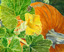 Load image into Gallery viewer, Pumpkin Greeting Card, "Pumpkin Peeking"