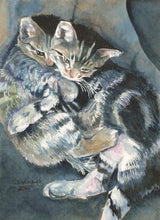 Load image into Gallery viewer, Pet Cat, Kittens, Notecards, Sister Love" pack of 3