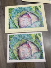 Load image into Gallery viewer, Cabbage Greeting Card, "Humble Glory"