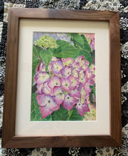 Load image into Gallery viewer, Hydrangea (Violet) Original painting, "Violet Crown"