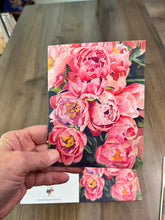 Load image into Gallery viewer, Peony Notecards, &quot;Extravagence&quot; - 3 pack
