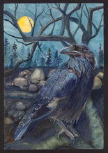 Load image into Gallery viewer, Raven Print - &quot;Night Watch&quot;
