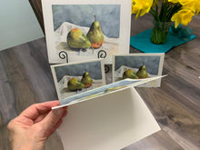 Load image into Gallery viewer, Pear Greeting Card, &quot;The Moody Pair&quot;
