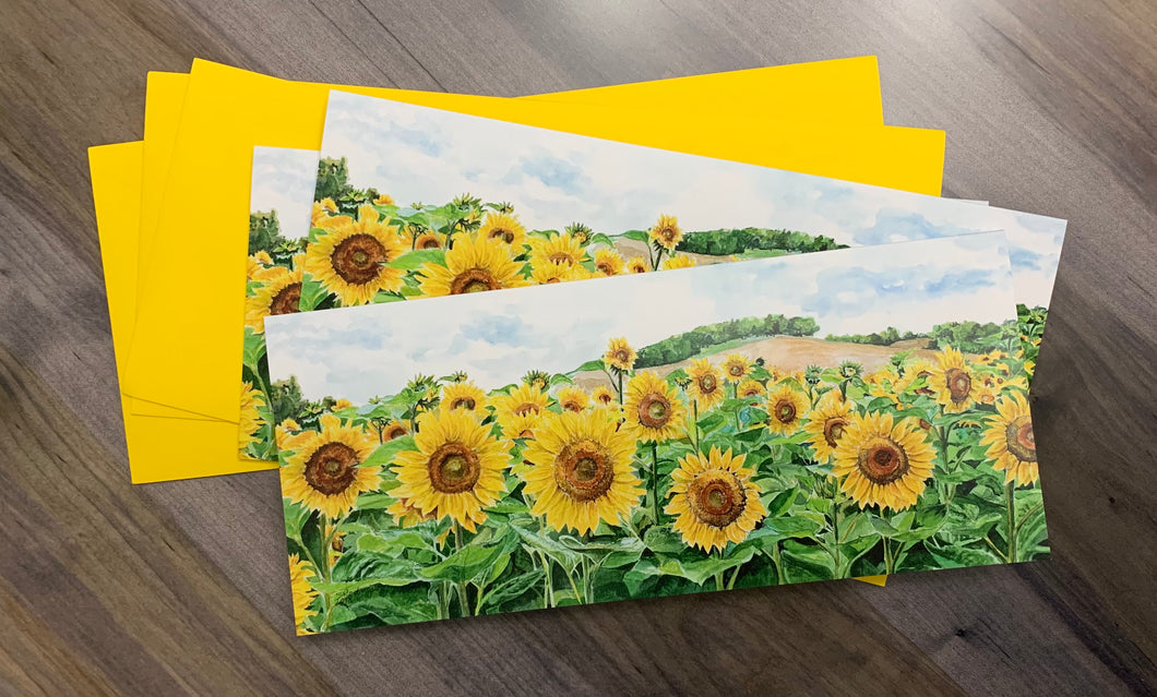 Sunflower Greeting Cards, 