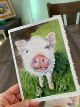 Load image into Gallery viewer, Piglet Greeting Card, &quot;Loretta&quot;

