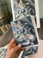 Load image into Gallery viewer, Pet Cat, Kittens, Notecards, Sister Love&quot; pack of 3
