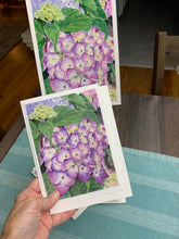 Load image into Gallery viewer, Hydrangea (Violet) Greeting Cards, &quot;Violet Crown&quot;
