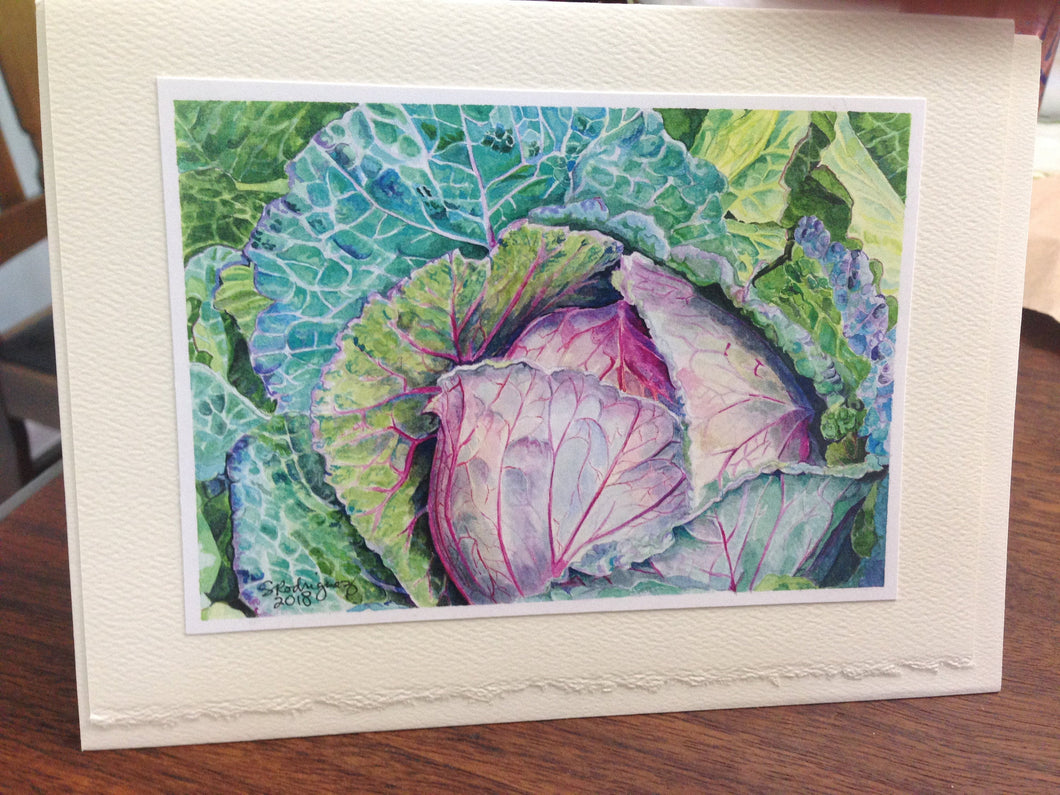 Cabbage Greeting Card, 