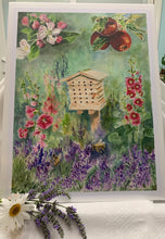 Load image into Gallery viewer, Bee House Floral Print, &quot;A Bee&#39;s Dream&quot;
