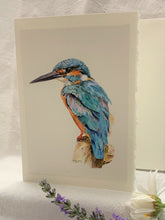 Load image into Gallery viewer, Kingfisher Greeting Card, &quot;Hypervigilance&quot;
