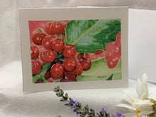 Load image into Gallery viewer, Holly Notecards, pack of 3
