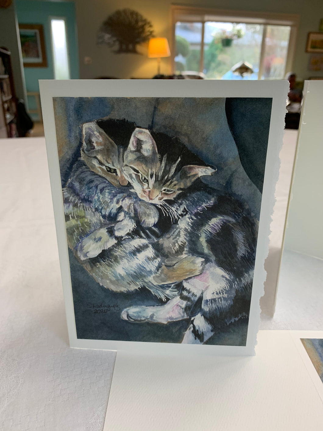 Pet Cat, Kittens Greeting Card, 
