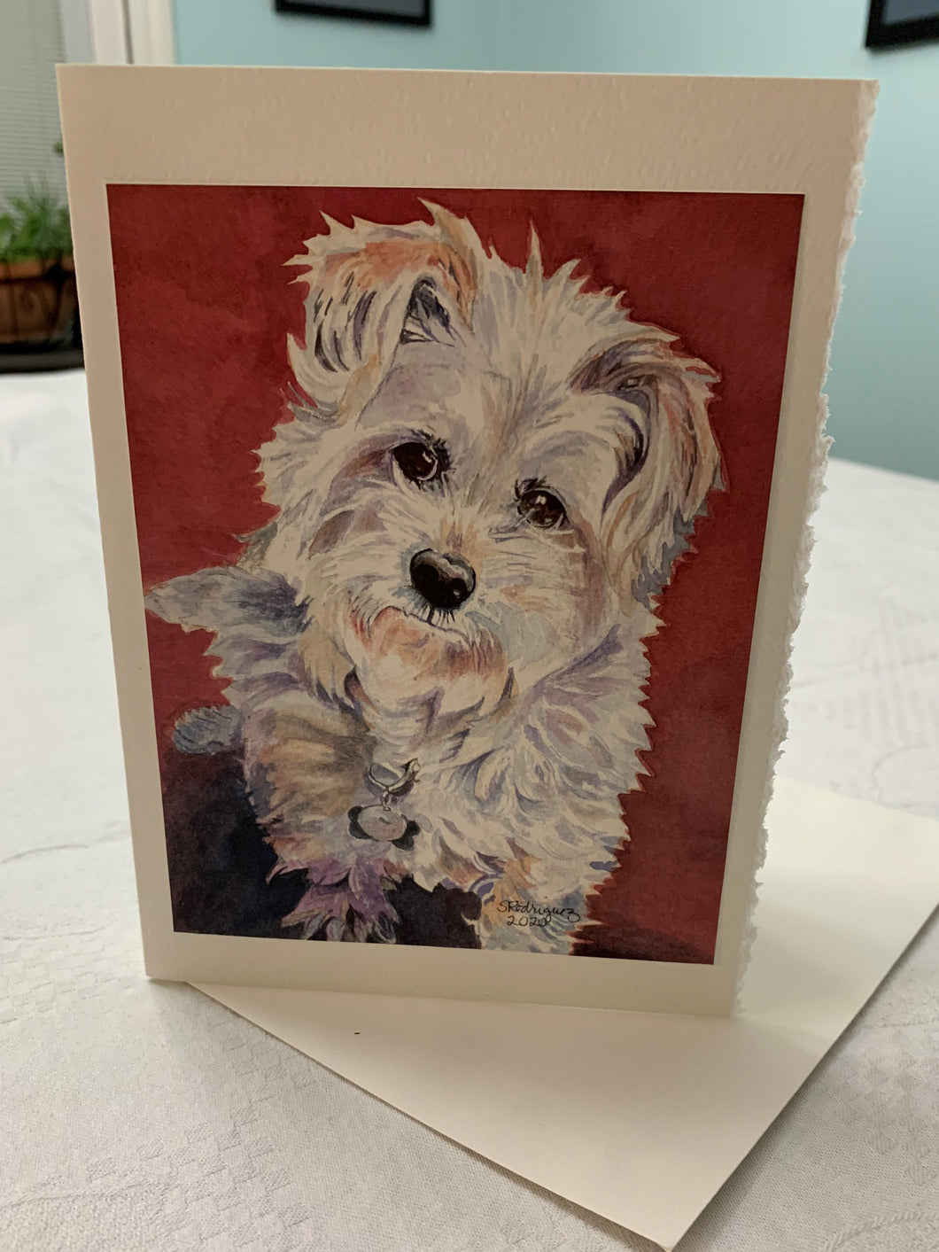 Pet Dog, Terrier Greeting Card, 