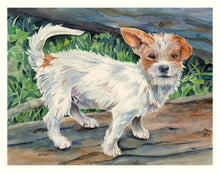 Load image into Gallery viewer, Pet Dog, Jack Russell Terrier Greeting Card, &quot;Rufus&quot;
