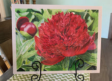 Load image into Gallery viewer, Red Peony Print, &quot;Christy&#39;s Peony&quot;
