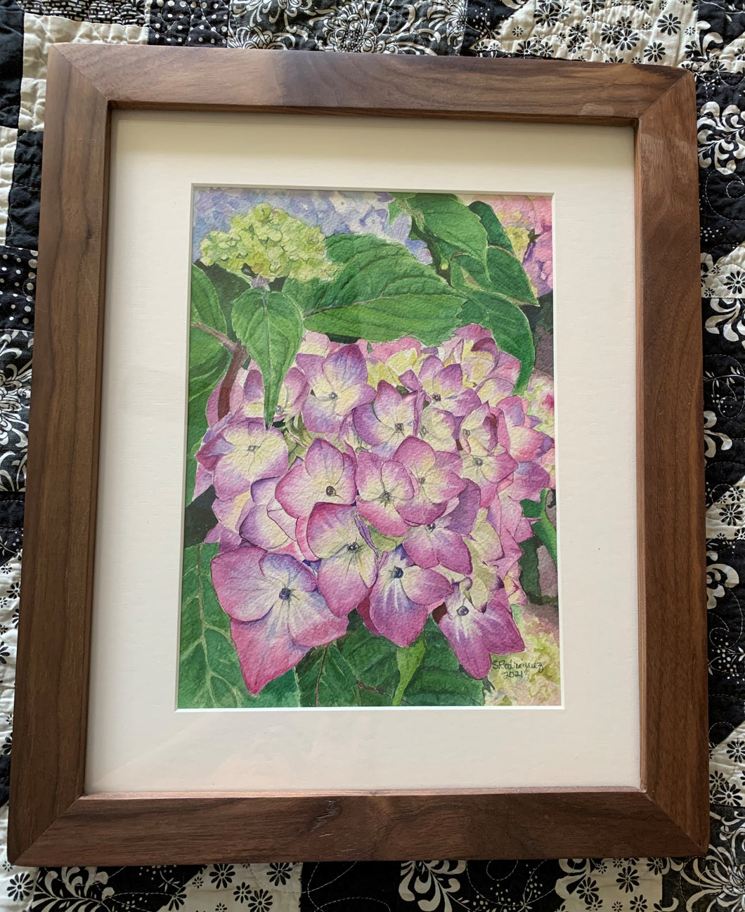 Hydrangea (Violet) Original painting, 